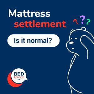 mattress settlement, is it normal? bear scratching head in thought